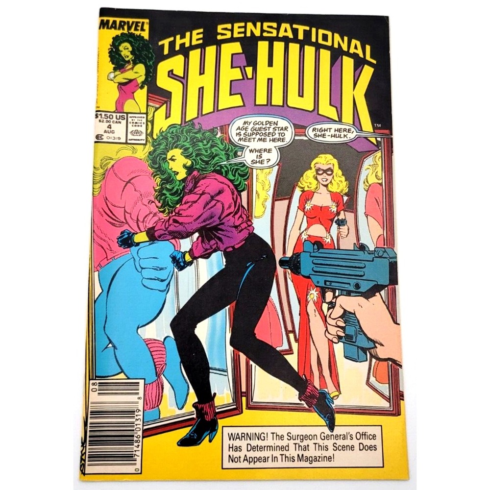 SENSATIONAL SHE-HULK #4 (1989) / VF+ / 1ST BLONDE PHANTOM SINCE‎ GOLDEN AGE
